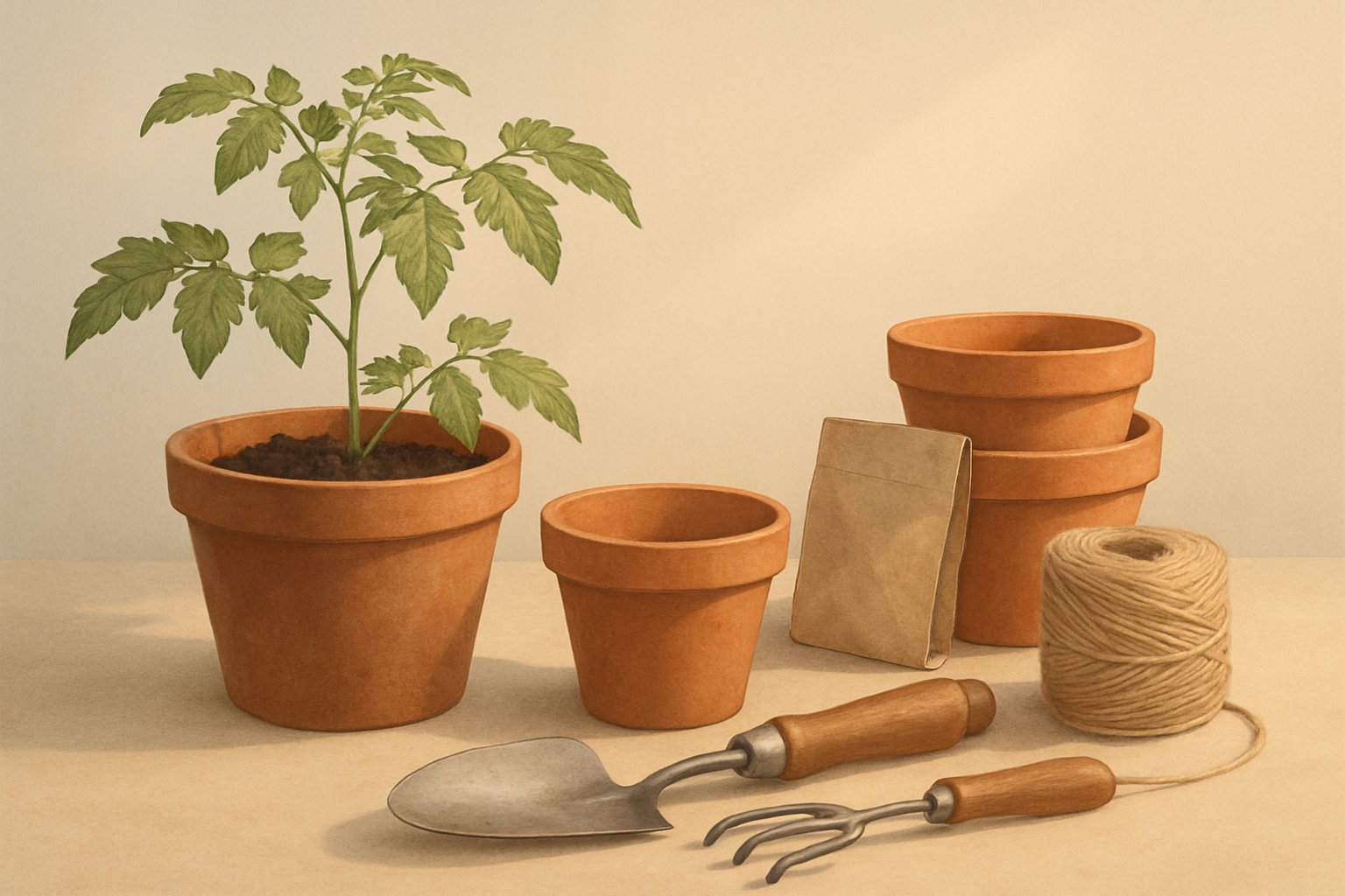 Realistic illustration for gardening on a budget a perfect retirement hobby