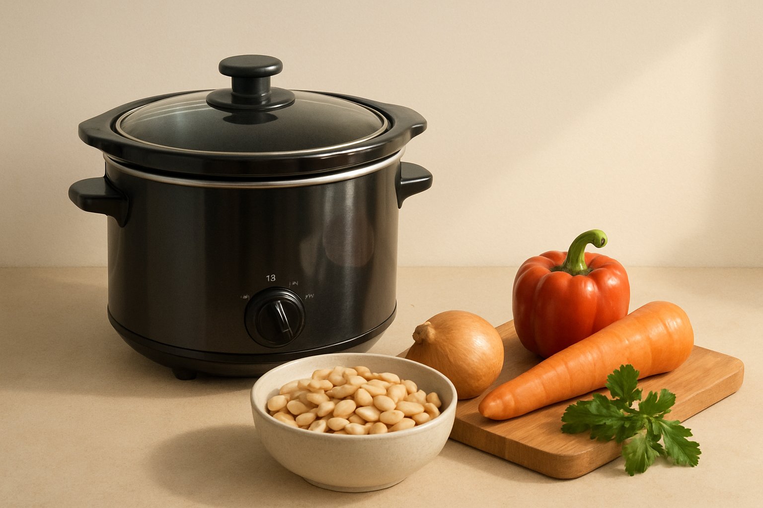 Realistic illustration for the best slow cooker meals under 10